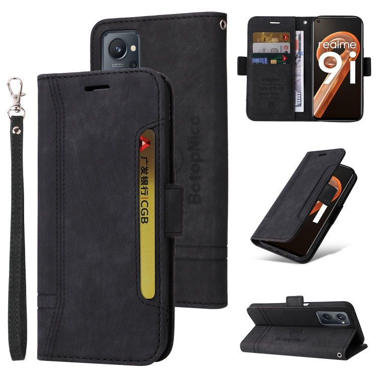 BETOPNICE Dual-side Buckle Leather Phone Case, For Realme 9i / A96 4G / A76 4G / A36 4G, For vivo S12, For OPPO Reno7 / F21 Pro, For OPPO Reno 7 5G Global / Find X5 Lite, For vivo S12 Pro / V23 Pro 5G, For Realme GT Neo2 5G CN Version, For Realme C21  ...
