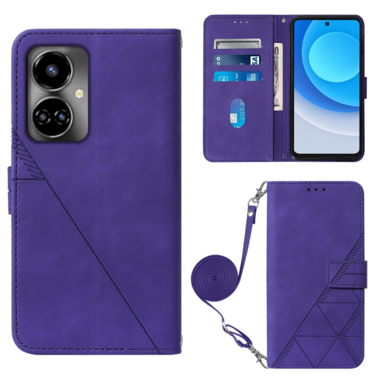 Crossbody 3D Embossed Flip Leather Phone Case, For Tecno Camon 19, For Tecno Camon 19 Neo, For Tecno Camon 19 Pro 5G, For Tecno Pop 6, For OnePlus 10T 5G Global, For Tecno Pova 3 LE7, For Tecno Spark 9 Pro / Spark 9T, For ZTE Blade A52