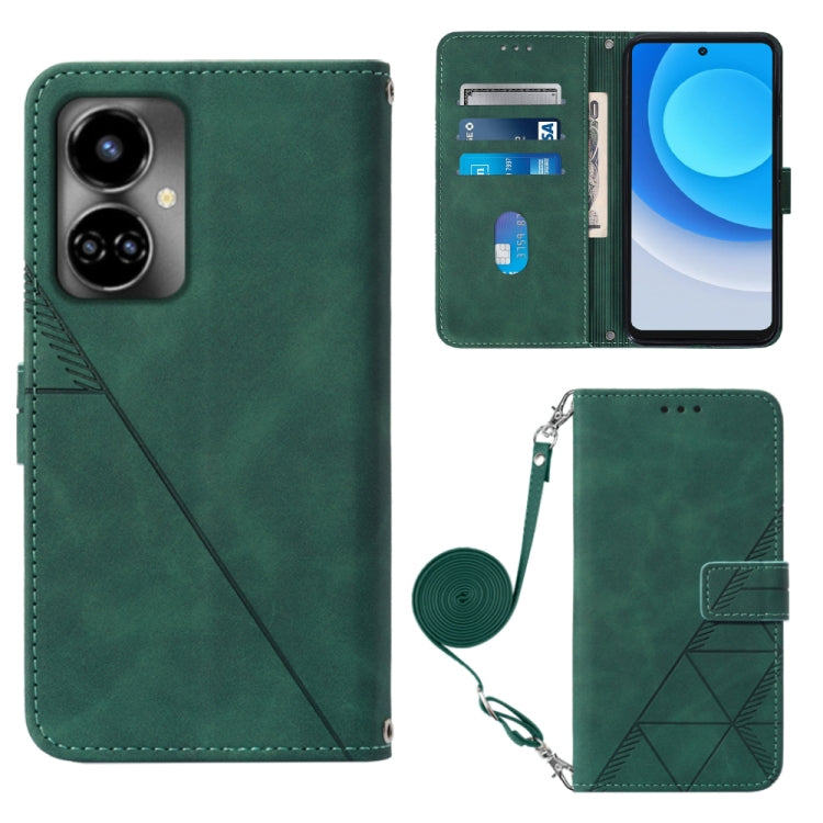 Crossbody 3D Embossed Flip Leather Phone Case, For Tecno Camon 19, For Tecno Camon 19 Neo, For Tecno Camon 19 Pro 5G, For Tecno Pop 6, For OnePlus 10T 5G Global, For Tecno Pova 3 LE7, For Tecno Spark 9 Pro / Spark 9T, For ZTE Blade A52