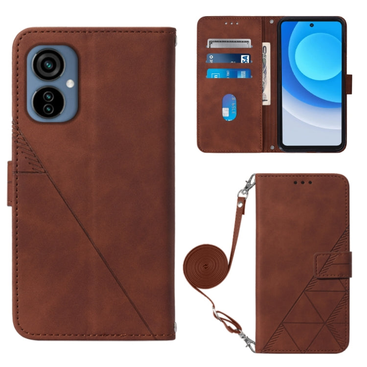 Crossbody 3D Embossed Flip Leather Phone Case, For Tecno Camon 19, For Tecno Camon 19 Neo, For Tecno Camon 19 Pro 5G, For Tecno Pop 6, For OnePlus 10T 5G Global, For Tecno Pova 3 LE7, For Tecno Spark 9 Pro / Spark 9T, For ZTE Blade A52
