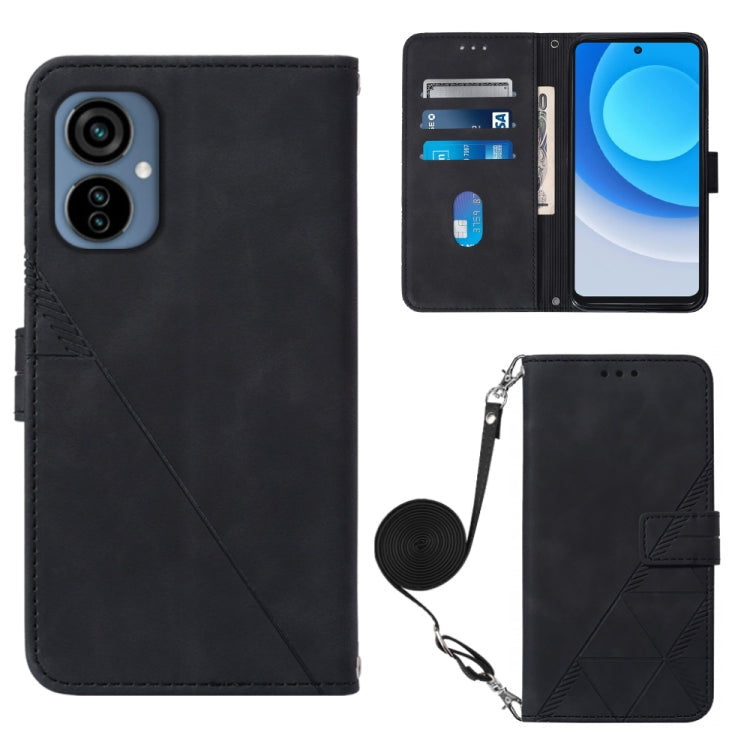 Crossbody 3D Embossed Flip Leather Phone Case, For Tecno Camon 19, For Tecno Camon 19 Neo, For Tecno Camon 19 Pro 5G, For Tecno Pop 6, For OnePlus 10T 5G Global, For Tecno Pova 3 LE7, For Tecno Spark 9 Pro / Spark 9T, For ZTE Blade A52