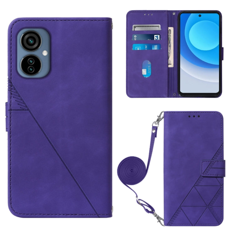 Crossbody 3D Embossed Flip Leather Phone Case, For Tecno Camon 19, For Tecno Camon 19 Neo, For Tecno Camon 19 Pro 5G, For Tecno Pop 6, For OnePlus 10T 5G Global, For Tecno Pova 3 LE7, For Tecno Spark 9 Pro / Spark 9T, For ZTE Blade A52