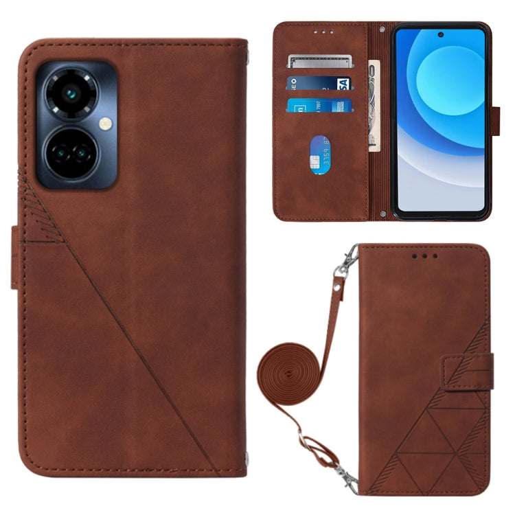 Crossbody 3D Embossed Flip Leather Phone Case, For Tecno Camon 19, For Tecno Camon 19 Neo, For Tecno Camon 19 Pro 5G, For Tecno Pop 6, For OnePlus 10T 5G Global, For Tecno Pova 3 LE7, For Tecno Spark 9 Pro / Spark 9T, For ZTE Blade A52