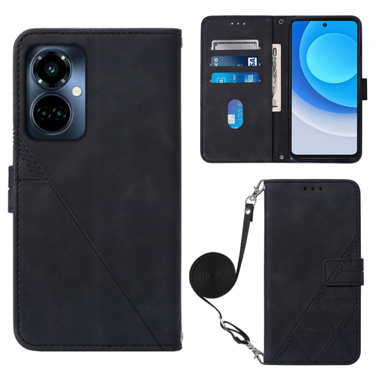 Crossbody 3D Embossed Flip Leather Phone Case, For Tecno Camon 19, For Tecno Camon 19 Neo, For Tecno Camon 19 Pro 5G, For Tecno Pop 6, For OnePlus 10T 5G Global, For Tecno Pova 3 LE7, For Tecno Spark 9 Pro / Spark 9T, For ZTE Blade A52