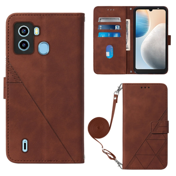 Crossbody 3D Embossed Flip Leather Phone Case, For Tecno Camon 19, For Tecno Camon 19 Neo, For Tecno Camon 19 Pro 5G, For Tecno Pop 6, For OnePlus 10T 5G Global, For Tecno Pova 3 LE7, For Tecno Spark 9 Pro / Spark 9T, For ZTE Blade A52