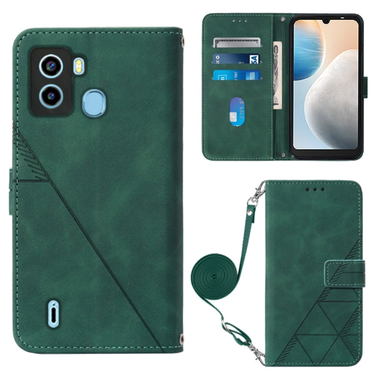 Crossbody 3D Embossed Flip Leather Phone Case, For Tecno Camon 19, For Tecno Camon 19 Neo, For Tecno Camon 19 Pro 5G, For Tecno Pop 6, For OnePlus 10T 5G Global, For Tecno Pova 3 LE7, For Tecno Spark 9 Pro / Spark 9T, For ZTE Blade A52