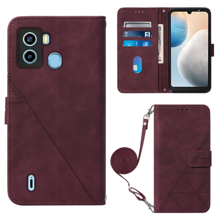 Crossbody 3D Embossed Flip Leather Phone Case, For Tecno Camon 19, For Tecno Camon 19 Neo, For Tecno Camon 19 Pro 5G, For Tecno Pop 6, For OnePlus 10T 5G Global, For Tecno Pova 3 LE7, For Tecno Spark 9 Pro / Spark 9T, For ZTE Blade A52