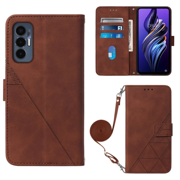 Crossbody 3D Embossed Flip Leather Phone Case, For Tecno Camon 19, For Tecno Camon 19 Neo, For Tecno Camon 19 Pro 5G, For Tecno Pop 6, For OnePlus 10T 5G Global, For Tecno Pova 3 LE7, For Tecno Spark 9 Pro / Spark 9T, For ZTE Blade A52