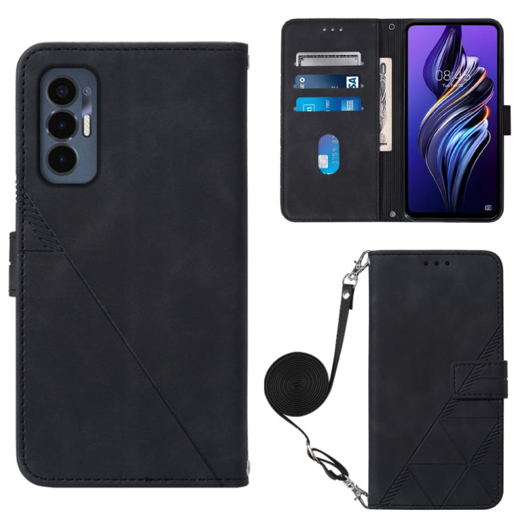 Crossbody 3D Embossed Flip Leather Phone Case, For Tecno Camon 19, For Tecno Camon 19 Neo, For Tecno Camon 19 Pro 5G, For Tecno Pop 6, For OnePlus 10T 5G Global, For Tecno Pova 3 LE7, For Tecno Spark 9 Pro / Spark 9T, For ZTE Blade A52