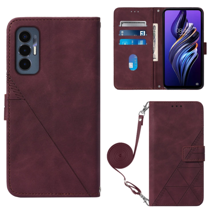 Crossbody 3D Embossed Flip Leather Phone Case, For Tecno Camon 19, For Tecno Camon 19 Neo, For Tecno Camon 19 Pro 5G, For Tecno Pop 6, For OnePlus 10T 5G Global, For Tecno Pova 3 LE7, For Tecno Spark 9 Pro / Spark 9T, For ZTE Blade A52