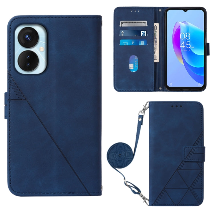 Crossbody 3D Embossed Flip Leather Phone Case, For Tecno Camon 19, For Tecno Camon 19 Neo, For Tecno Camon 19 Pro 5G, For Tecno Pop 6, For OnePlus 10T 5G Global, For Tecno Pova 3 LE7, For Tecno Spark 9 Pro / Spark 9T, For ZTE Blade A52