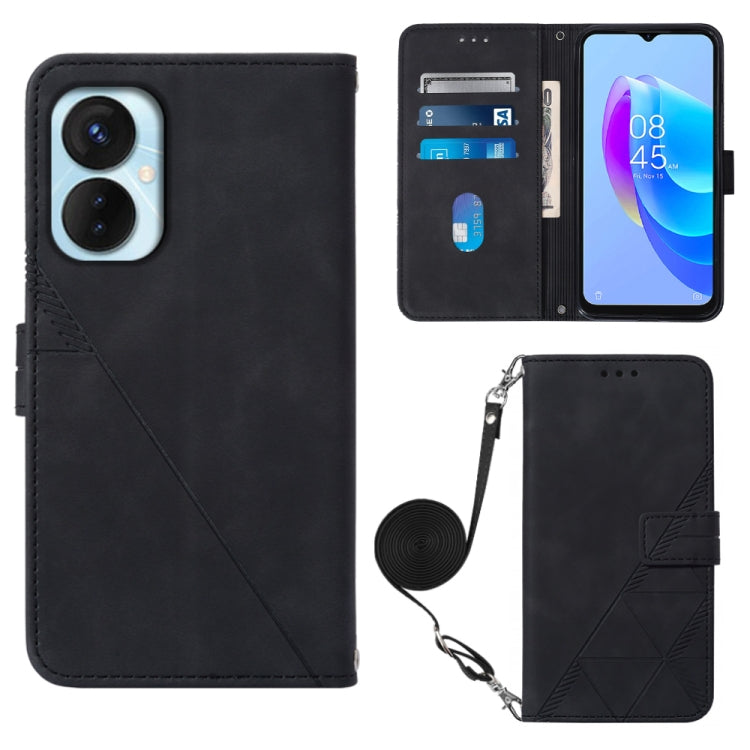 Crossbody 3D Embossed Flip Leather Phone Case, For Tecno Camon 19, For Tecno Camon 19 Neo, For Tecno Camon 19 Pro 5G, For Tecno Pop 6, For OnePlus 10T 5G Global, For Tecno Pova 3 LE7, For Tecno Spark 9 Pro / Spark 9T, For ZTE Blade A52
