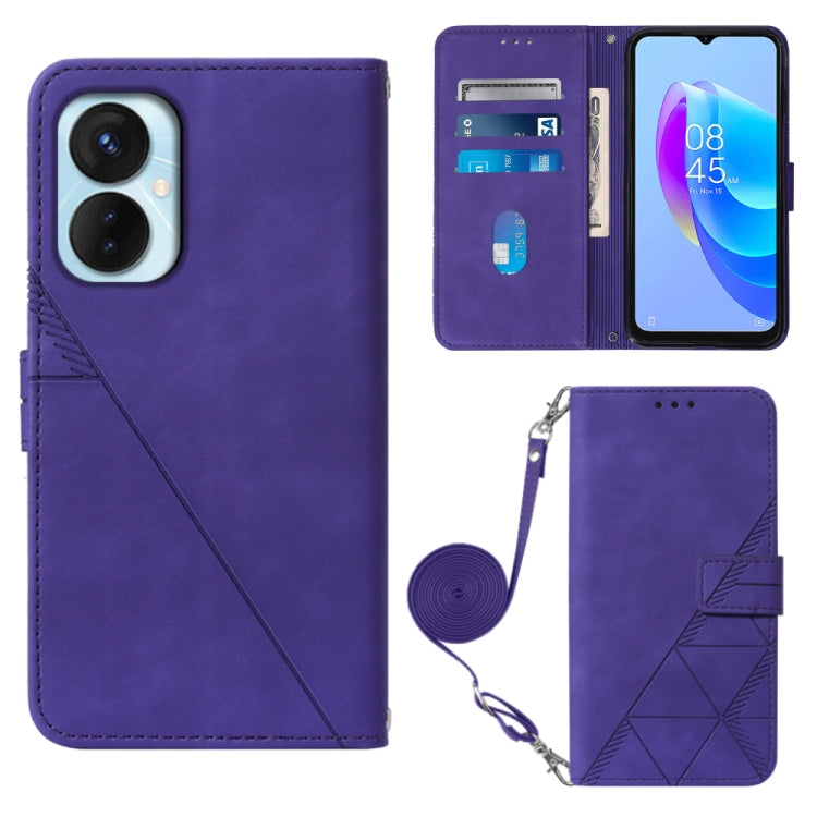 Crossbody 3D Embossed Flip Leather Phone Case, For Tecno Camon 19, For Tecno Camon 19 Neo, For Tecno Camon 19 Pro 5G, For Tecno Pop 6, For OnePlus 10T 5G Global, For Tecno Pova 3 LE7, For Tecno Spark 9 Pro / Spark 9T, For ZTE Blade A52