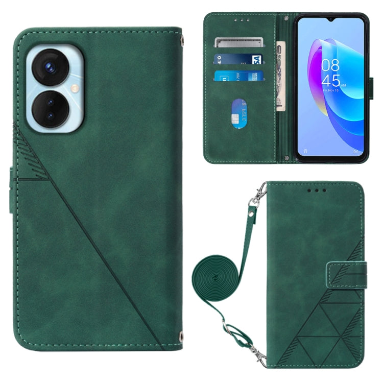 Crossbody 3D Embossed Flip Leather Phone Case, For Tecno Camon 19, For Tecno Camon 19 Neo, For Tecno Camon 19 Pro 5G, For Tecno Pop 6, For OnePlus 10T 5G Global, For Tecno Pova 3 LE7, For Tecno Spark 9 Pro / Spark 9T, For ZTE Blade A52