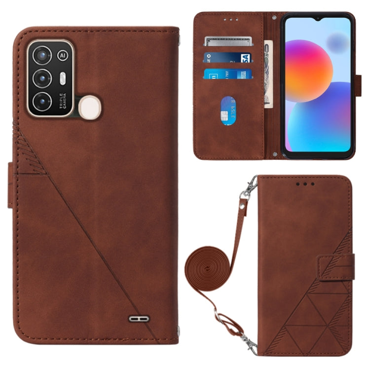 Crossbody 3D Embossed Flip Leather Phone Case, For Tecno Camon 19, For Tecno Camon 19 Neo, For Tecno Camon 19 Pro 5G, For Tecno Pop 6, For OnePlus 10T 5G Global, For Tecno Pova 3 LE7, For Tecno Spark 9 Pro / Spark 9T, For ZTE Blade A52