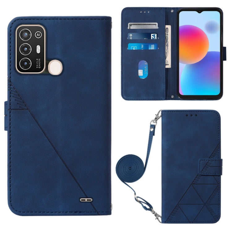 Crossbody 3D Embossed Flip Leather Phone Case, For Tecno Camon 19, For Tecno Camon 19 Neo, For Tecno Camon 19 Pro 5G, For Tecno Pop 6, For OnePlus 10T 5G Global, For Tecno Pova 3 LE7, For Tecno Spark 9 Pro / Spark 9T, For ZTE Blade A52