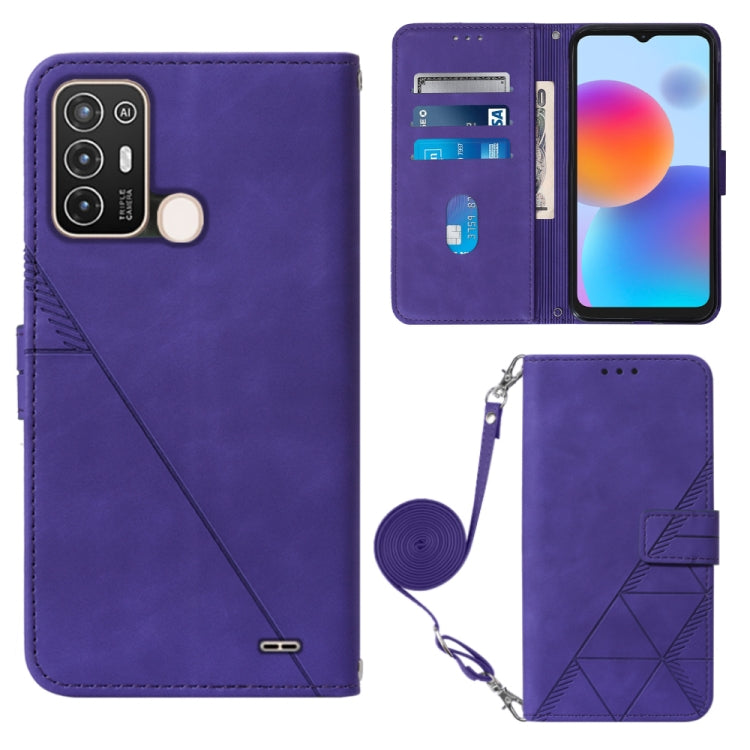 Crossbody 3D Embossed Flip Leather Phone Case, For Tecno Camon 19, For Tecno Camon 19 Neo, For Tecno Camon 19 Pro 5G, For Tecno Pop 6, For OnePlus 10T 5G Global, For Tecno Pova 3 LE7, For Tecno Spark 9 Pro / Spark 9T, For ZTE Blade A52