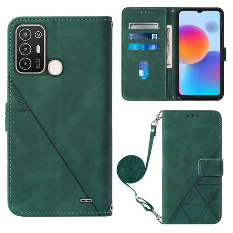 Crossbody 3D Embossed Flip Leather Phone Case, For Tecno Camon 19, For Tecno Camon 19 Neo, For Tecno Camon 19 Pro 5G, For Tecno Pop 6, For OnePlus 10T 5G Global, For Tecno Pova 3 LE7, For Tecno Spark 9 Pro / Spark 9T, For ZTE Blade A52