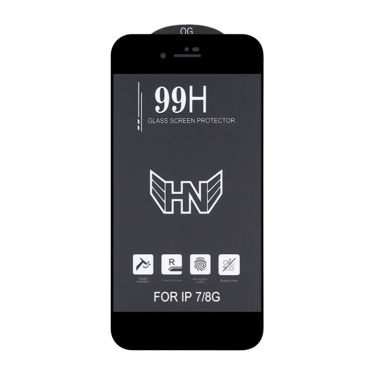 High Aluminum Large Arc Full Screen Tempered Glass Film, For iPhone 6s / 6 (1 PC)
