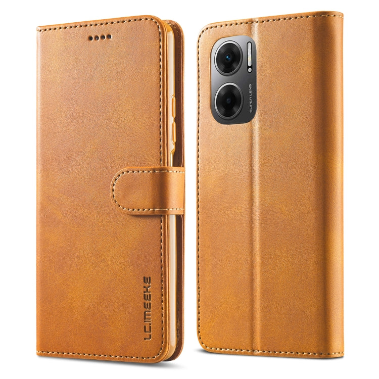 LC.IMEEKE Calf Texture Leather Phone Case, For Xiaomi Redmi 10 5G, For Xiaomi Poco M5, For Xiaomi Poco M4 5G, For Xiaomi Redmi Note 11E 5G, For Xiaomi Redmi 10 Prime＋5G, For Xiaomi Redmi 11 Prime 5G