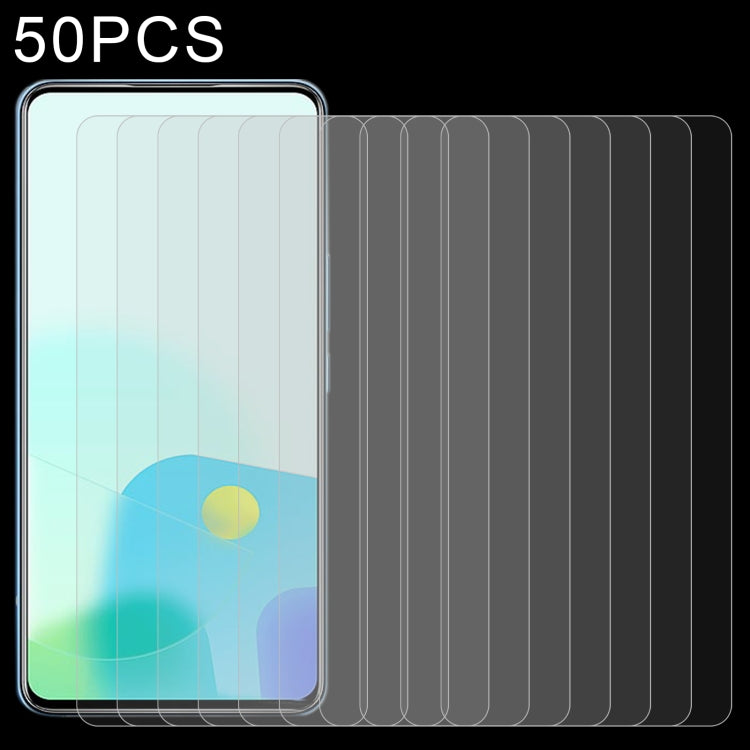 50pcs 0.26mm 9H 2.5D Tempered Glass Film, For TECNO Pova Neo 2 (50 PCS), For ZTE Axon 30S (50 PCS), For Xiaomi Civi 2 / 12 Lite NE / 13 Lite / Civi 3 (50 PCS), For Ulefone Note 14 (50 PCS), For DOOGEE S51 (50 PCS)