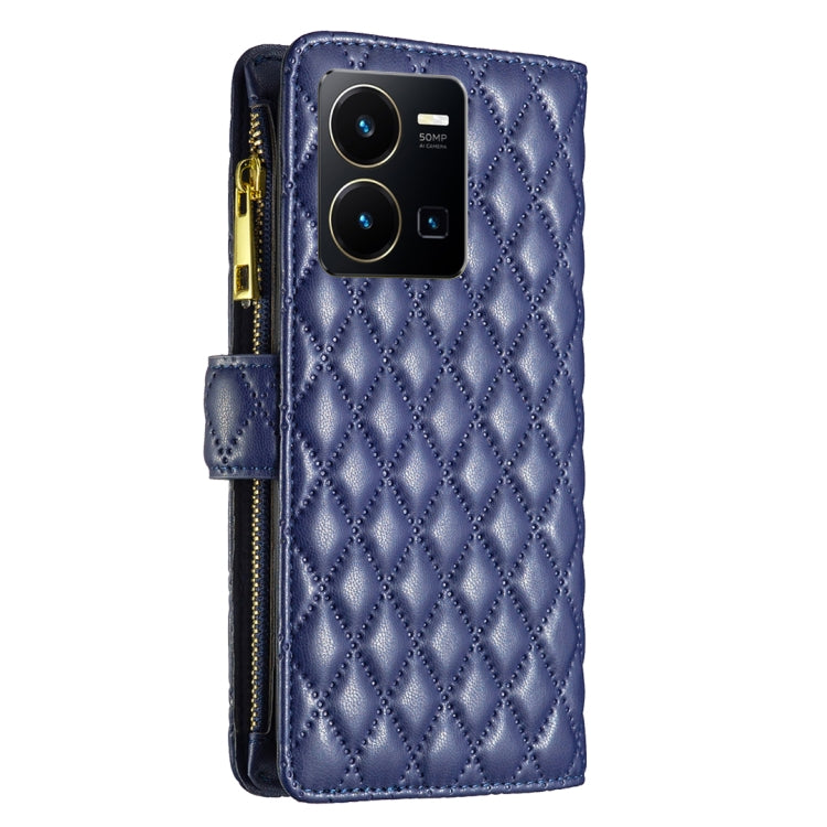 Diamond Lattice Zipper Wallet Leather Flip Phone Case, For vivo Y35/Y22, For Xiaomi Redmi A1/A1+, For Samsung Galaxy A04 4G, For Samsung Galaxy A23e 5G