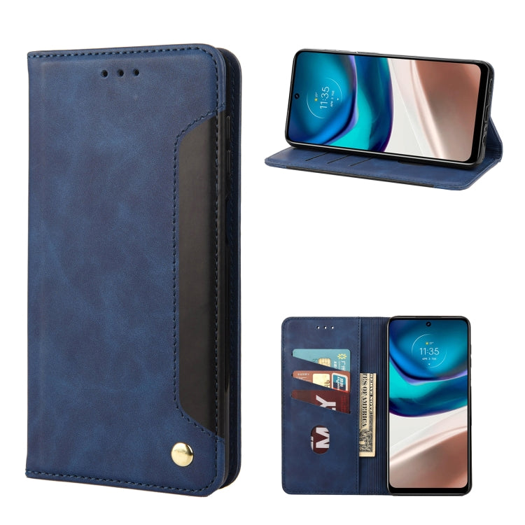 Skin Feel Splicing Leather Phone Case, For Motorola Moto G42, For OnePlus 10T, For Samsung Galaxy A04, For Asus Zenfone 9
