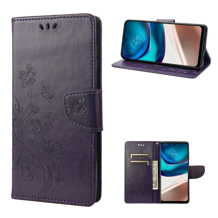 Butterfly Flower Pattern Flip Leather Phone Case, For Motorola Moto G42, For OnePlus 10T, For Samsung Galaxy A04, For Asus Zenfone 9