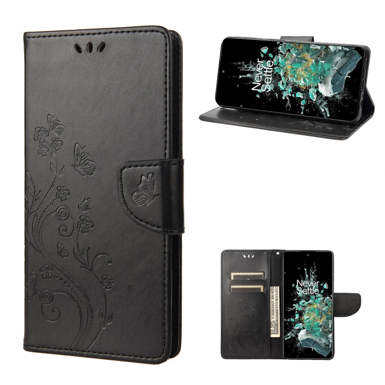 Butterfly Flower Pattern Flip Leather Phone Case, For Motorola Moto G42, For OnePlus 10T, For Samsung Galaxy A04, For Asus Zenfone 9