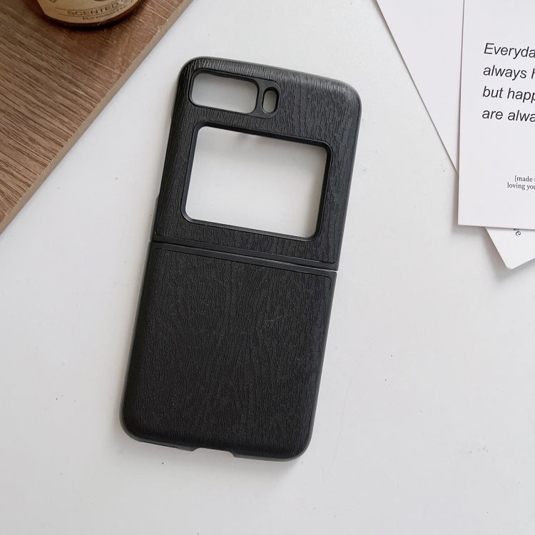 Wood Texture PU Phone Case, For Motorola Moto Razr 2022
