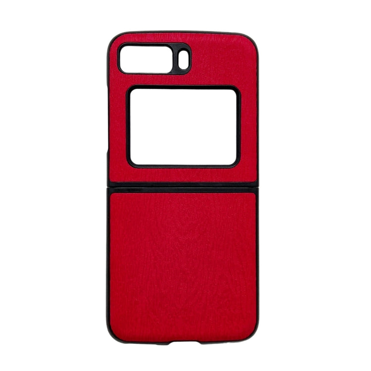 Wood Texture PU Phone Case, For Motorola Moto Razr 2022