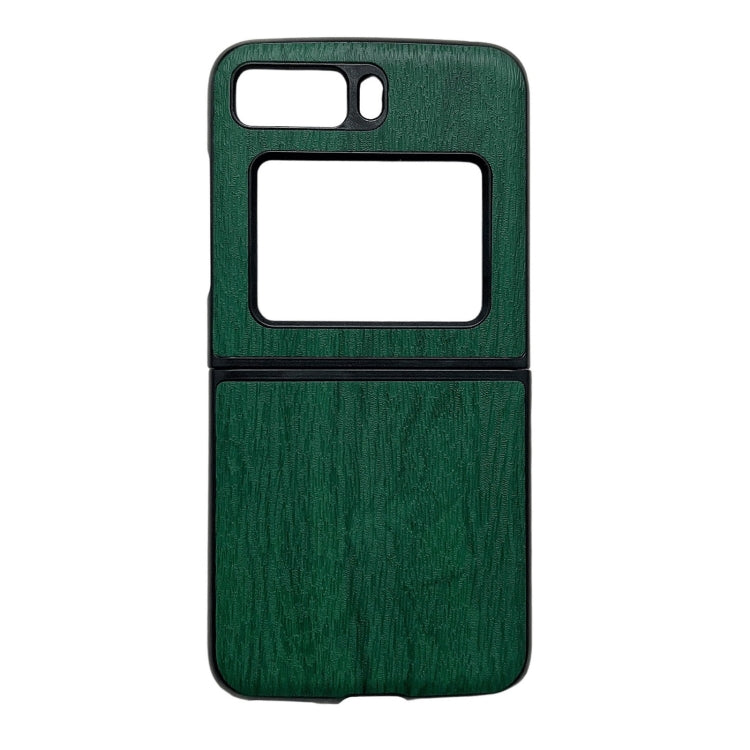 Wood Texture PU Phone Case, For Motorola Moto Razr 2022