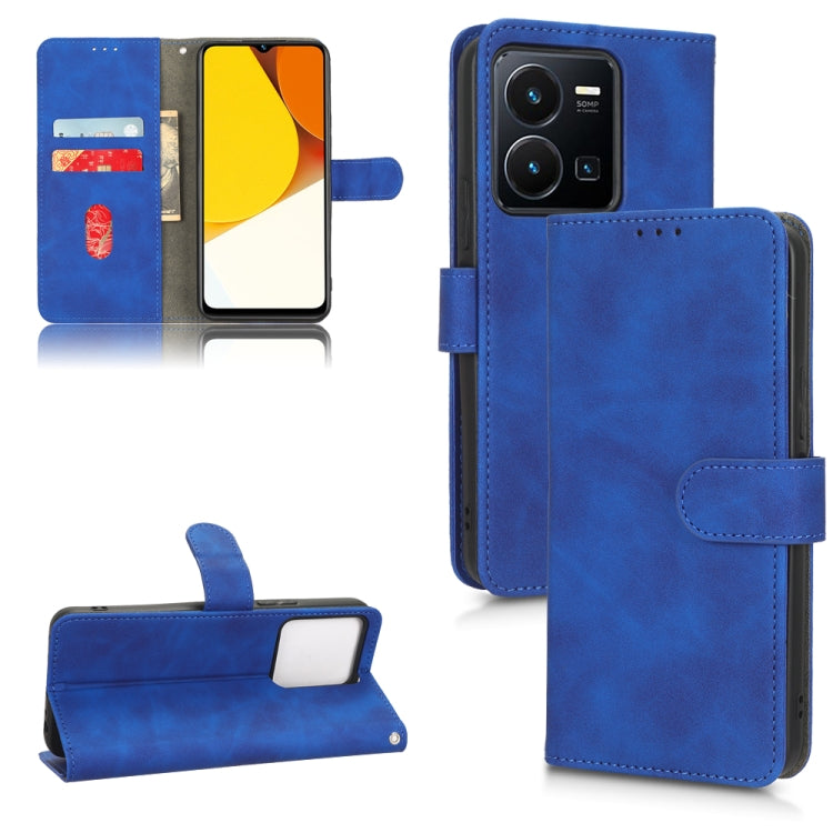 Skin Feel Magnetic Flip Leather Phone Case, For Realme V23 5G / OPPO A57 5G, For vivo Y22s / Y35, For Cubot X50, For Motorola Edge 30 Lite / 30 Neo, For Samsung Galaxy A23e 5G / A23 5G / A23s JP Version, For Sony Xperia 5 IV