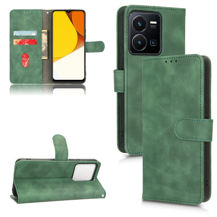 Skin Feel Magnetic Flip Leather Phone Case, For Realme V23 5G / OPPO A57 5G, For vivo Y22s / Y35, For Cubot X50, For Motorola Edge 30 Lite / 30 Neo, For Samsung Galaxy A23e 5G / A23 5G / A23s JP Version, For Sony Xperia 5 IV