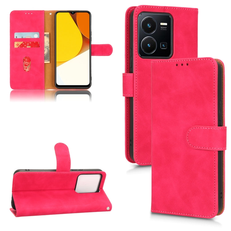 Skin Feel Magnetic Flip Leather Phone Case, For Realme V23 5G / OPPO A57 5G, For vivo Y22s / Y35, For Cubot X50, For Motorola Edge 30 Lite / 30 Neo, For Samsung Galaxy A23e 5G / A23 5G / A23s JP Version, For Sony Xperia 5 IV