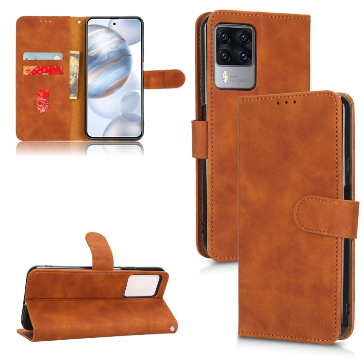 Skin Feel Magnetic Flip Leather Phone Case, For Realme V23 5G / OPPO A57 5G, For vivo Y22s / Y35, For Cubot X50, For Motorola Edge 30 Lite / 30 Neo, For Samsung Galaxy A23e 5G / A23 5G / A23s JP Version, For Sony Xperia 5 IV