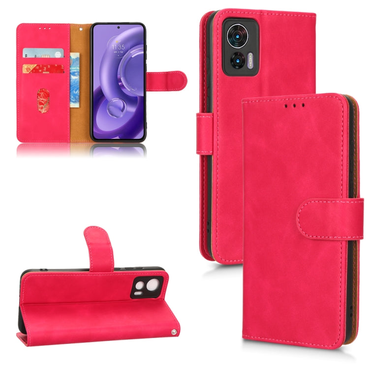 Skin Feel Magnetic Flip Leather Phone Case, For Realme V23 5G / OPPO A57 5G, For vivo Y22s / Y35, For Cubot X50, For Motorola Edge 30 Lite / 30 Neo, For Samsung Galaxy A23e 5G / A23 5G / A23s JP Version, For Sony Xperia 5 IV