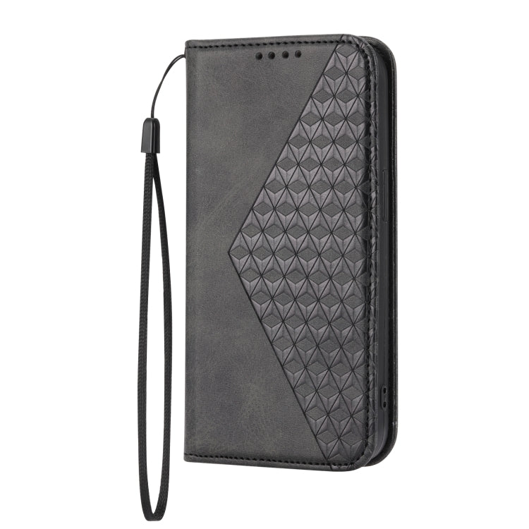 Cubic Grid Calf Texture Magnetic Closure Leather Phone Case, For Samsung Galaxy S22 5G, For Samsung Galaxy S22+ 5G, For Samsung Galaxy S22 Ultra 5G, For Samsung Galaxy S21 5G, For Samsung Galaxy S21+ 5G, For Samsung Galaxy S21 FE 5G                    ...