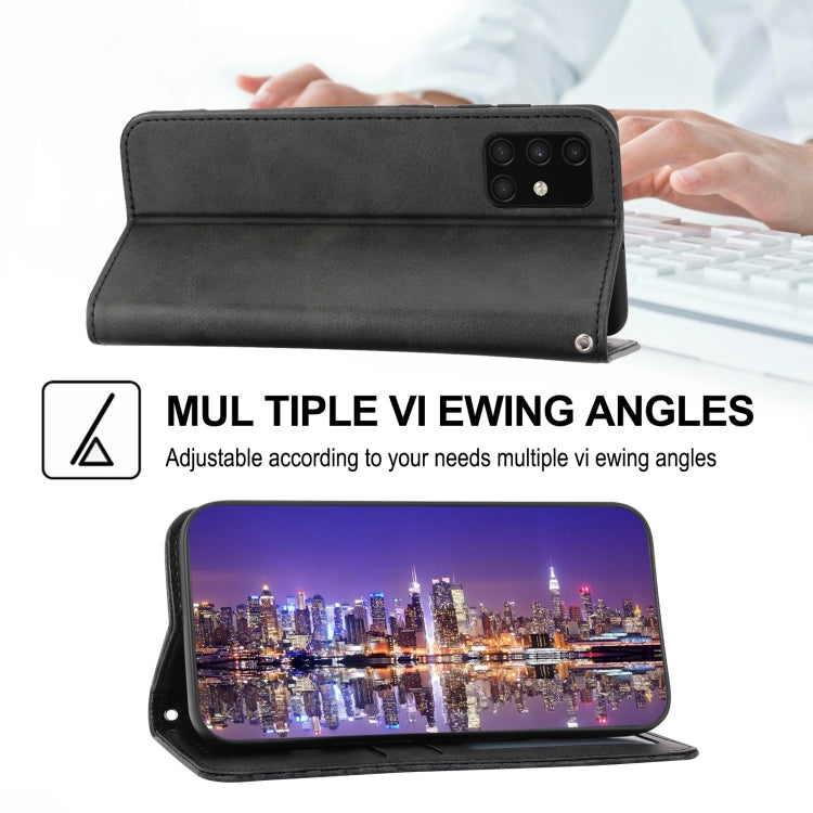 Cubic Grid Calf Texture Magnetic Closure Leather Phone Case, For Samsung Galaxy A51 4G, For Samsung Galaxy A71 4G, For Samsung Galaxy A32 4G, For Samsung Galaxy A32 5G, For Samsung Galaxy A52 4G / 5G, For Samsung Galaxy A72 4G / 5G                     ...