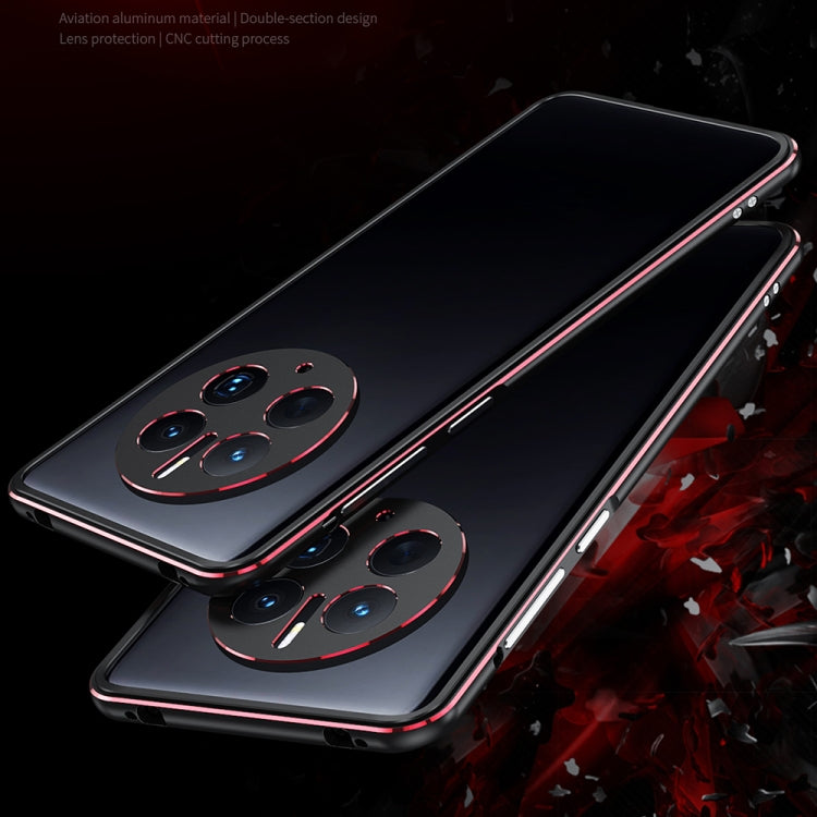 LK Aurora Metal Phone Frame with Lens Cover, For Huawei Mate 50 Pro