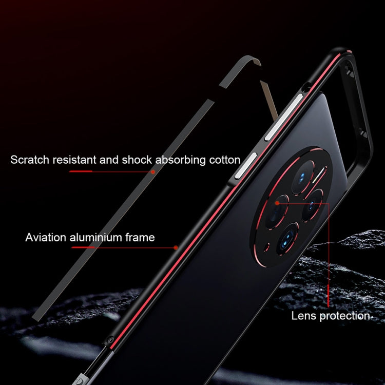 LK Aurora Metal Phone Frame with Lens Cover, For Huawei Mate 50 Pro