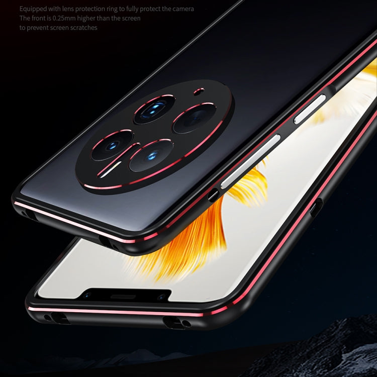 LK Aurora Metal Phone Frame with Lens Cover, For Huawei Mate 50 Pro