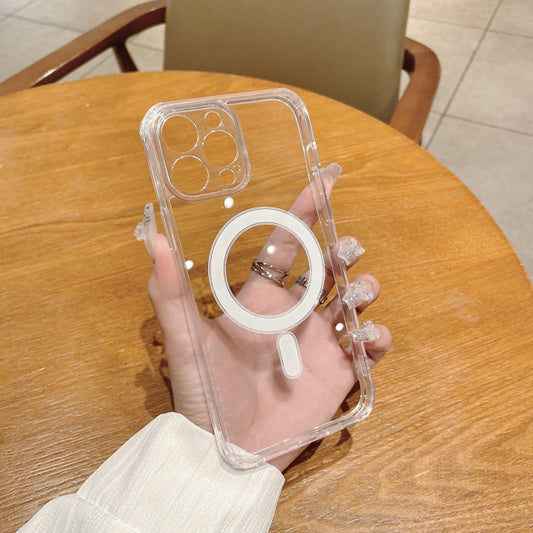 Fine Hole MagSafe Magnetic Clear Acrylic TPU Case, For iPhone 14 Pro Max, For iPhone 14 Pro, For iPhone 14, For iPhone 14 Plus, For iPhone 13 Pro Max, For iPhone 13 Pro, For iPhone 13, For iPhone 12 Pro Max, For iPhone 12 Pro, For iPhone 12            ...