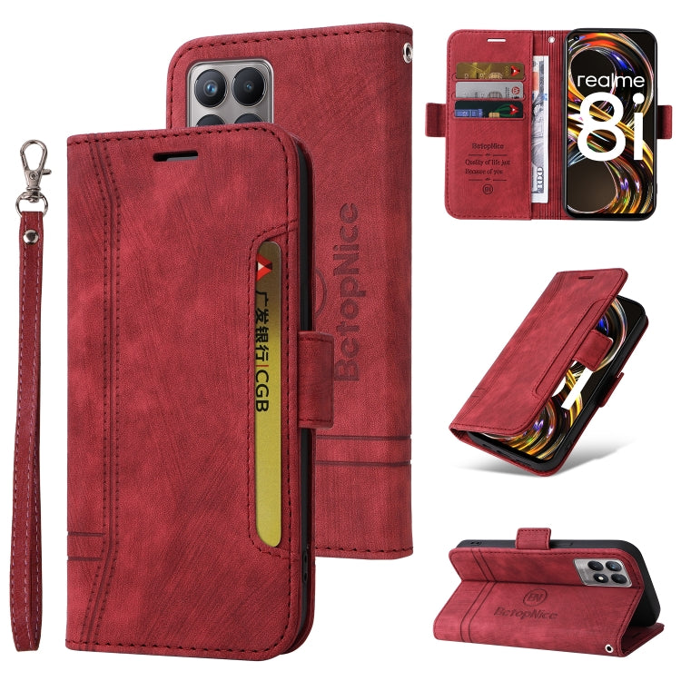 BETOPNICE Dual-side Buckle Leather Phone Case, For Realme 9i 5G, For Realme 8i, For vivo Y77 5G Global, For vivo Y02s / Y16 4G, For vivo Y75 4G / V23e 4G/5G, For vivo Y35 4G / Y22s / Y22, For vivo V25 / V25e 4G Global