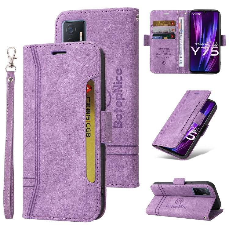 BETOPNICE Dual-side Buckle Leather Phone Case, For Realme 9i 5G, For Realme 8i, For vivo Y77 5G Global, For vivo Y02s / Y16 4G, For vivo Y75 4G / V23e 4G/5G, For vivo Y35 4G / Y22s / Y22, For vivo V25 / V25e 4G Global