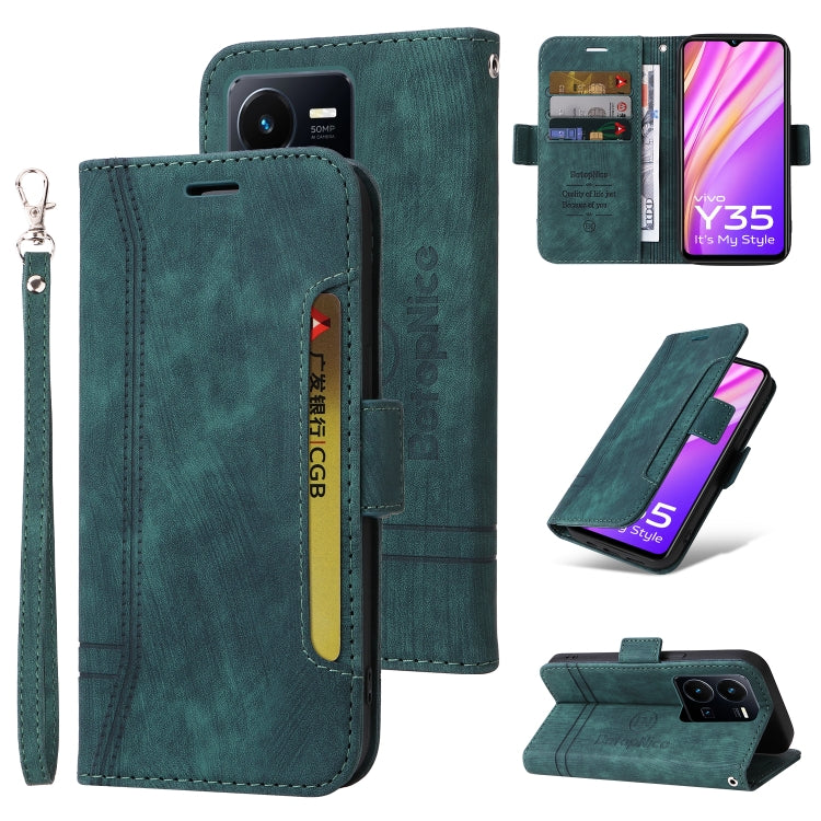 BETOPNICE Dual-side Buckle Leather Phone Case, For Realme 9i 5G, For Realme 8i, For vivo Y77 5G Global, For vivo Y02s / Y16 4G, For vivo Y75 4G / V23e 4G/5G, For vivo Y35 4G / Y22s / Y22, For vivo V25 / V25e 4G Global