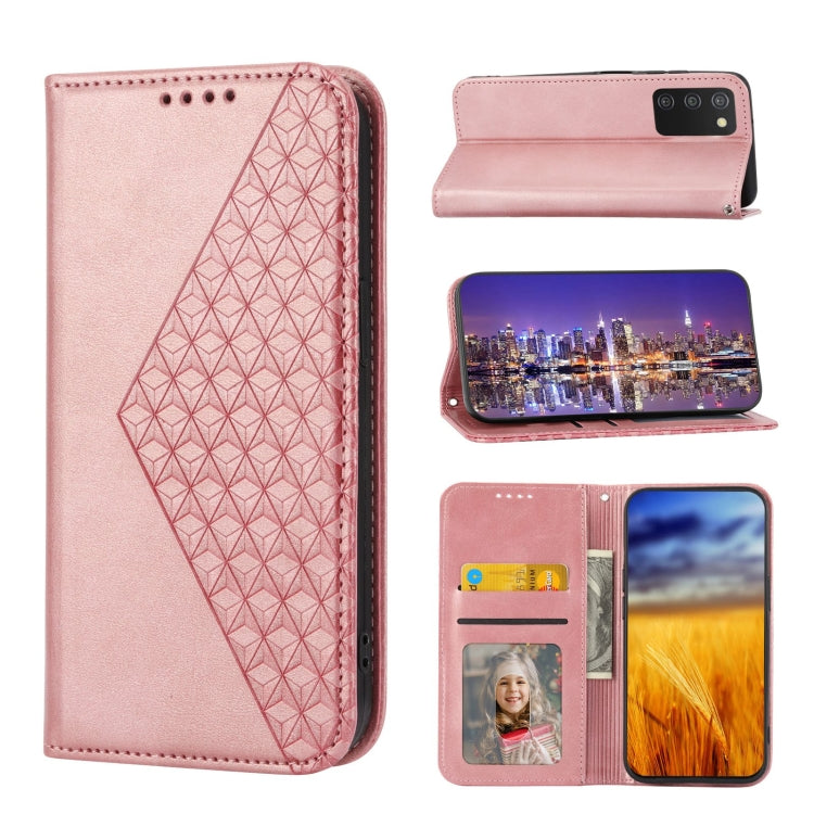 Cubic Grid Calf Texture Magnetic Closure Leather Phone Case, For OPPO A57 2022, For Sony Xperia 1 IV, For Sony Xperia 10 IV, For Google Pixel 6, For Google Pixel 6 Pro, For Google Pixel 6a, For Google Pixel 7, For Google Pixel 7 Pro
