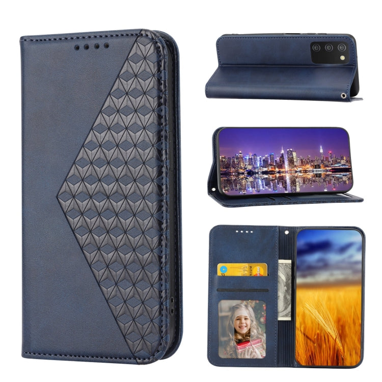 Cubic Grid Calf Texture Magnetic Closure Leather Phone Case, For OPPO A57 2022, For Sony Xperia 1 IV, For Sony Xperia 10 IV, For Google Pixel 6, For Google Pixel 6 Pro, For Google Pixel 6a, For Google Pixel 7, For Google Pixel 7 Pro