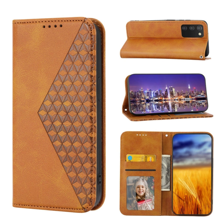 Cubic Grid Calf Texture Magnetic Closure Leather Phone Case, For OPPO A57 2022, For Sony Xperia 1 IV, For Sony Xperia 10 IV, For Google Pixel 6, For Google Pixel 6 Pro, For Google Pixel 6a, For Google Pixel 7, For Google Pixel 7 Pro