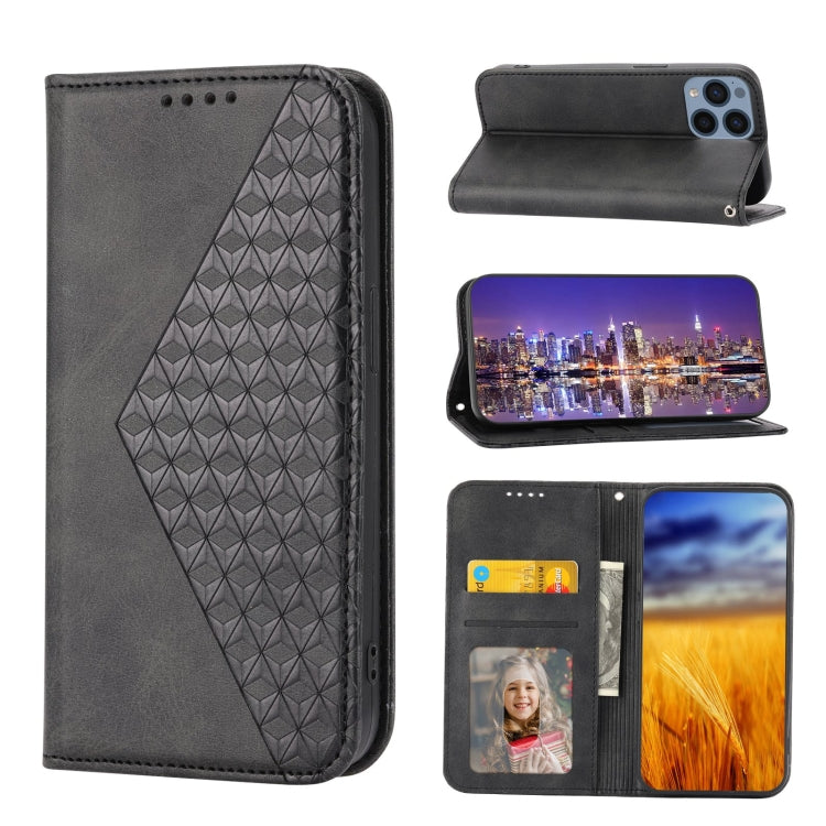 Cubic Grid Calf Texture Magnetic Closure Leather Phone Case, For OPPO A57 2022, For Sony Xperia 1 IV, For Sony Xperia 10 IV, For Google Pixel 6, For Google Pixel 6 Pro, For Google Pixel 6a, For Google Pixel 7, For Google Pixel 7 Pro